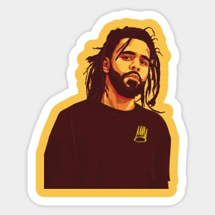 J Cole Sticker